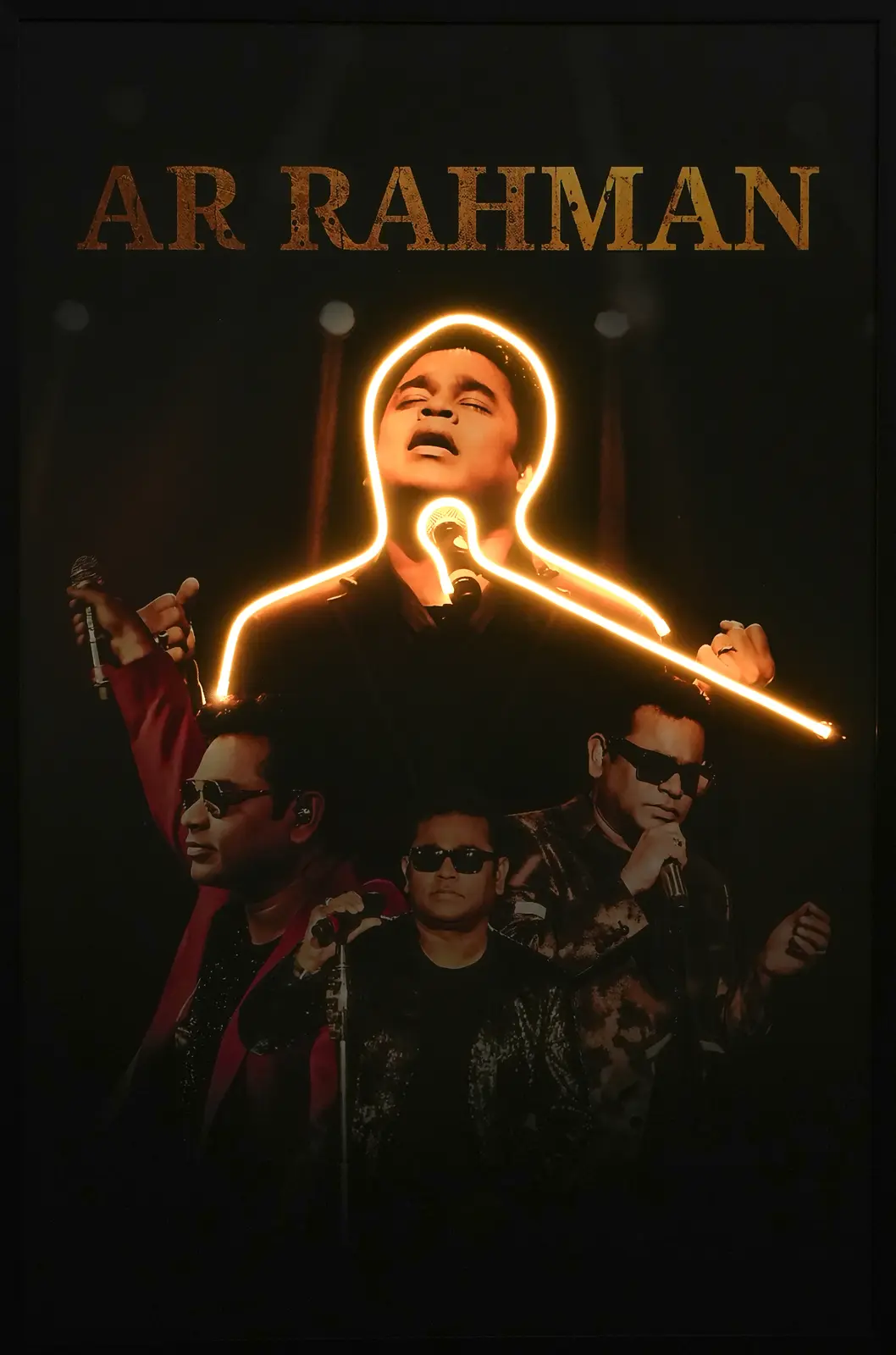 A R Rahman Concert LED Wall Decor | Premium Music Legend Wall Art — Night