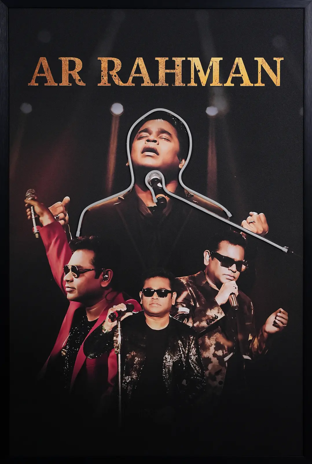A R Rahman Concert LED Wall Decor | Premium Music Legend Wall Art — Day