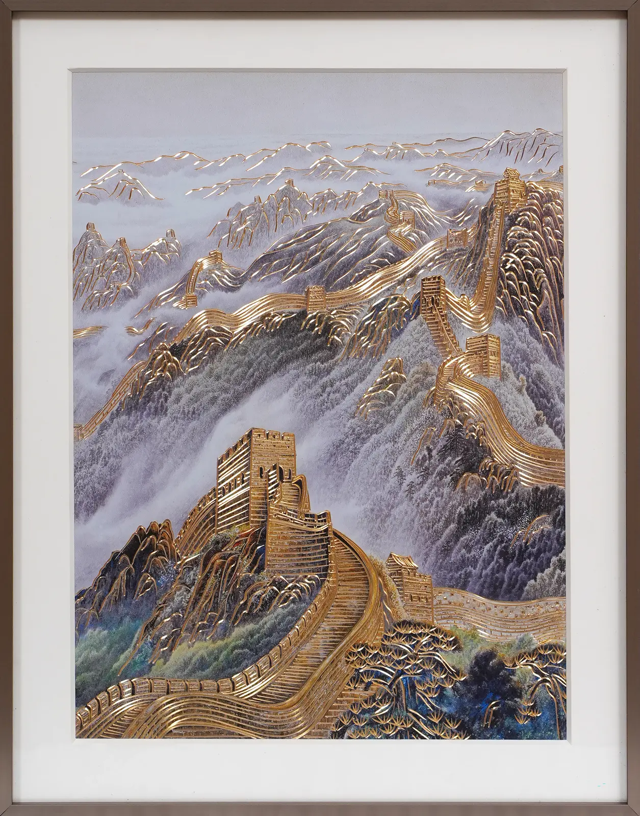Handcrafted Great Wall of China Copper Art | Luxury Copper Wall Artwork